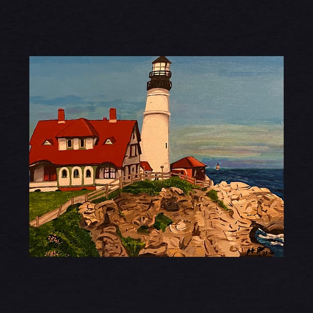 Portland, Main Lighthouse by JKP2 Art